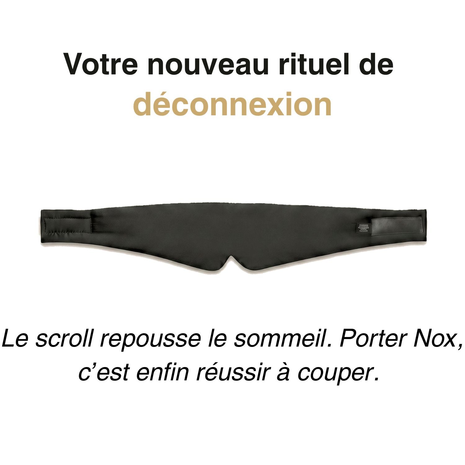 Masque de sommeil en soie – Nox