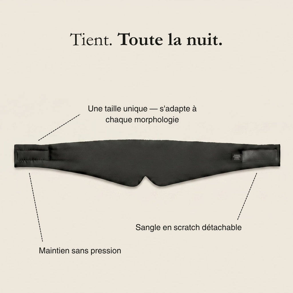 Masque de sommeil en soie – Nox
