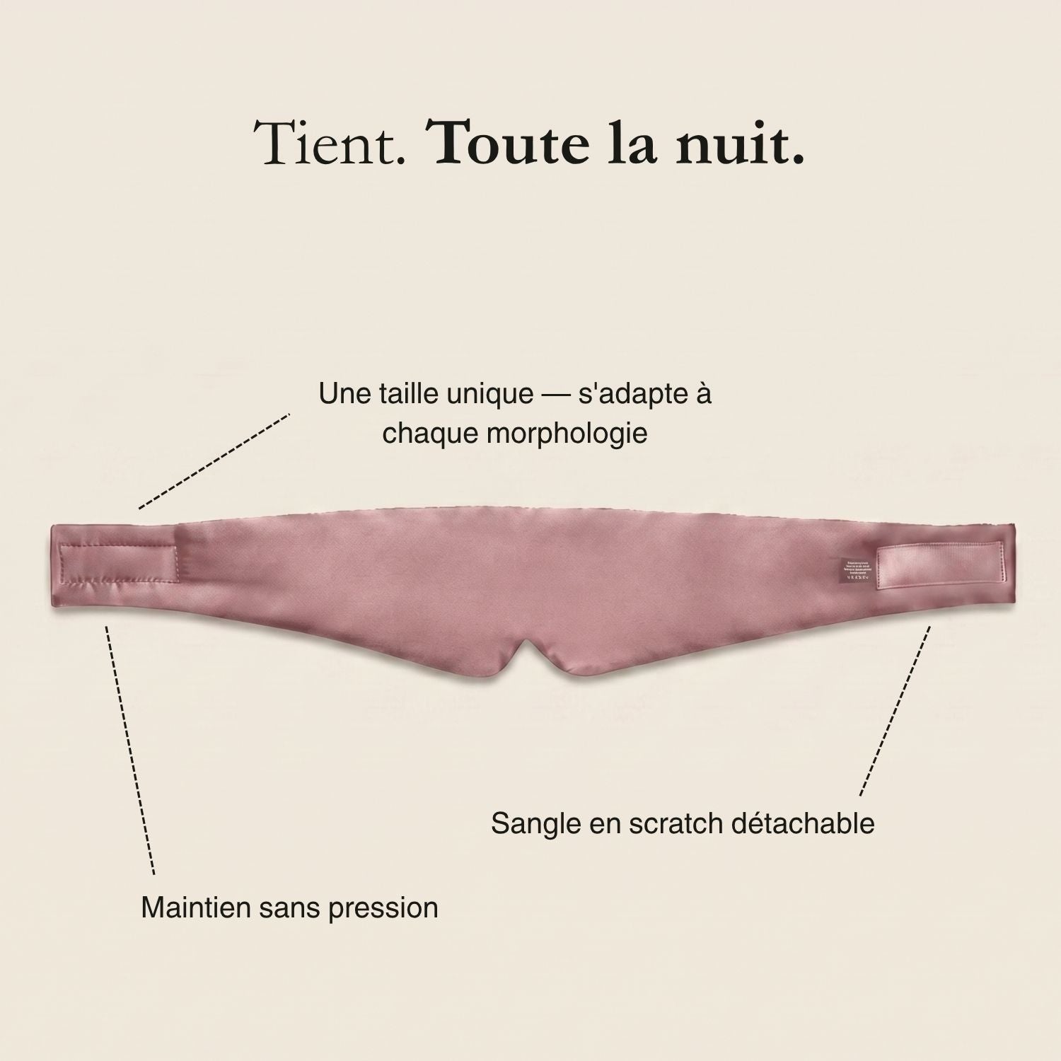 Masque de sommeil en soie – Nox